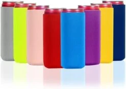 8 Pcs Slim Can Coolers Sleeves For 12oz Slim Beer & Hard Soda, Tall Skinny Can Cooler Holder Colorful Neoprene Bottle Insulator Perfect For Christmas Parties Valentines Day Gifts (Floral) -Peugeot Shop 31qJk3LeuUL. AC