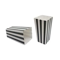 24 Pcs Popcorn Boxes Mini Paper Popcorn Box Cardboard Popcorn Container For Party, White/Black Stripes 8 24 Pcs Popcorn Boxes Mini Paper Popcorn Box Cardboard Popcorn Container For Party, White/Black Stripes -Peugeot Shop 31qOo629sCL