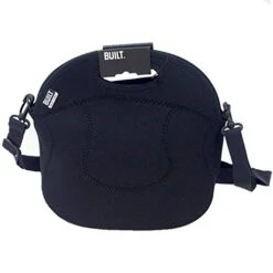 Spicy Relish Tote Neoprene Lunch Bag With Adjustable Crossbody Strap Black LB12-BLK