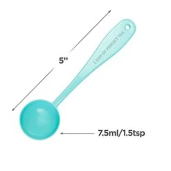 Loose Leaf Tea Spoon Measure | One Cup Of Perfect Tea | Stainless Steel Scoop (50's Blue) -Peugeot Shop 31qpGPwqpcL