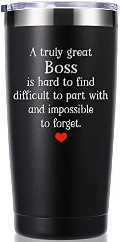 Momocici Boss Gifts 20 OZ Tumbler.A Truly Great Boss Is Hard To Find.Leaving Moving Appreciation Retirement Birthday Christmas Gifts For Women Men Manager Director Boss,Boss Lady Mug(Black) -Peugeot Shop 31qu9XEDL. AC