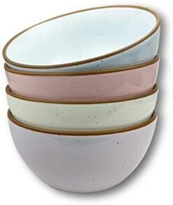 Ora Ceramic Bowls For Kitchen, 28oz - Bowl Set Of 4 - For Cereal, Salad, Pasta, Soup, Dessert, Serving Etc - Dishwasher, Microwave, And Oven Safe - For Breakfast, Lunch And Dinner - Vanilla White -Peugeot Shop 31quL3KxAKL. AC