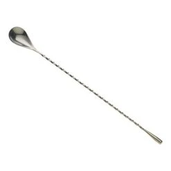 Teardrop Bar Spoon, End 11 13/16" (30 Cm), Stainless Steel