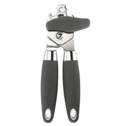 Can Opener Manual Heavy Duty, Can Opener Smooth Edge, Stainless Steel Sharp Blade, Good Soft Grips, Anti-slip Handle Gray