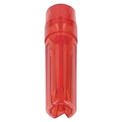 Herb Storage Grinder, Portable Cone Loader Transparent Herb Grinder For Rolling Paper (Red)