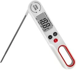 Digital Kitchen Meat Thermometer With Backlight LCD And Foldable Long Probe, Instant Read Food Cooking Thermometer Use For Grill,Liquid, BBQ, Baking And Candy -Peugeot Shop 31rRAj0HL. AC