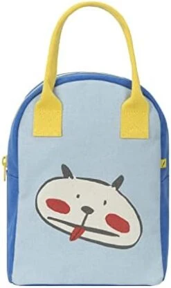 Zipper Lunch Bag | Organic Cotton Lunch Bag For Men, Women & Kids (Peach) -Peugeot Shop 31rT7 1LThL. AC