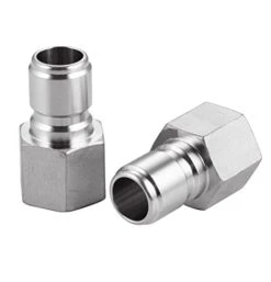 Stainless Steel Male Quick Disconnect,Female NPT 1/2" Homebrewing Quick Connector 2 Pack