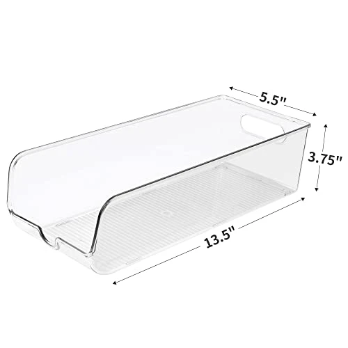 Vtopmart 6 Pack Soda Can Organizer For Refrigerator, Fridge Organizer Bins For Freezer, Kitchen, Pantry, Countertops, Cabinets, Clear Plastic Beverage & Canned Food Dispenser 2 Vtopmart 6 Pack Soda Can Organizer For Refrigerator, Fridge Organizer Bins For Freezer, Kitchen, Pantry, Countertops, Cabinets, Clear Plastic Beverage & Canned Food Dispenser - Image 2