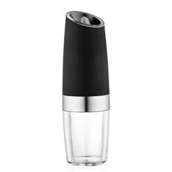 Electric Gravity Pepper Grinder Or Salt Grinder With Adjustable Thickness, Automatic Pepper Grinder Battery, With Blue LED Light, DLD One-hand Operation, Brushed Stainless Steel (1 Piece Black) 9 Electric Gravity Pepper Grinder Or Salt Grinder With Adjustable Thickness, Automatic Pepper Grinder Battery, With Blue LED Light, DLD One-hand Operation, Brushed Stainless Steel (1 Piece Black) -Peugeot Shop 31rpOZzPlSL