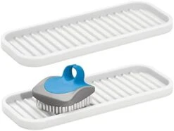 Silicone Kitchen Sink Storage Organizer Holder Tray For Sponges, Soap, Scrubber - Ribbed Base, Quick Dry, Waterproof, Non-Slip, Durable, Heat Resistant - Linelle Collection, 2 Pack, Black 24 Silicone Kitchen Sink Storage Organizer Holder Tray For Sponges, Soap, Scrubber - Ribbed Base, Quick Dry, Waterproof, Non-Slip, Durable, Heat Resistant - Linelle Collection, 2 Pack, Black -Peugeot Shop 31rrKf j4hL. AC