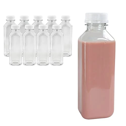 Small Plastic Juice Bottles With Caps In Black - 10pk 16oz Water Containers Empty Plastic Bottles With Lids For Juicing And Smoothies 1 Small Plastic Juice Bottles With Caps In Black - 10pk 16oz Water Containers Empty Plastic Bottles With Lids For Juicing And Smoothies