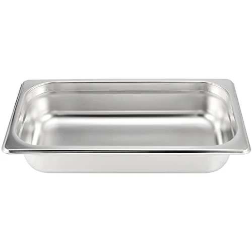 4 Pack 1/3 Size X 2.5 Inch Deep Steam Table Pan, 12.8"x6.9"x2.6" Stainless Steel Anti-Jam Hotel Pan For Food Warmer, Buffet Server, Restaurants And Catering Supplies, 22 Gauge 5 4 Pack 1/3 Size X 2.5 Inch Deep Steam Table Pan, 12.8"x6.9"x2.6" Stainless Steel Anti-Jam Hotel Pan For Food Warmer, Buffet Server, Restaurants And Catering Supplies, 22 Gauge - Image 5