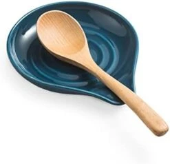 Spoon Rest For Kitchen Countertop Porcelain Spoon Holder For Stove Top Large Holder For Spatula, Spoons Or Tongs, Framhouse Decor, Mothers Day Gifts, Gray -Peugeot Shop 31tcYcWrQiL. AC