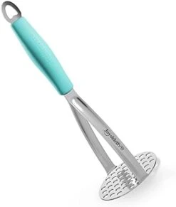 Heavy Duty Stainless Steel Potato Masher, Professional Integrated Masher Kitchen Tool & Food Masher/ Potato Smasher With Silicone Handle, Perfect For Bean, Vegetable, Fruits, Avocado, Meat -Peugeot Shop 31tnbRJCOeS. AC