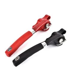 GENERIC Cut Safe Can Opener Manual Can Opener Smooth Edge Heavy Duty Handheld Side Cut Can Opener Ergonomic Smooth Edge Food Grade Stainless Steel Cutting Can Opener For Home Kitchen & Restaurant (2 Packs)