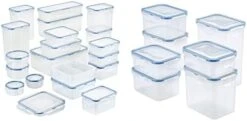 Lock & Lock OcknLock Easy Essential Storage Set/Food Containers Airtight Bins/BPA-Free/Dishwasher Safe, 38 Piece, Clear -Peugeot Shop 31ua9IgrlUL. AC