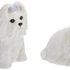 Gifts Ceramic Maltese Salt And Pepper Set, 2-7/8-Inch