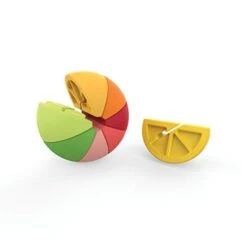 TrueZoo Citrus Wine Glass Charms And Glass Drink Markers - Fruit Wine Accessories - Multi Color Set Of 8 -Peugeot Shop 31uiADCqzBL