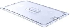 10211U07 StorPlus Full Size Polycarbonate Universal Handled Notched Food Pan Lid, Clear