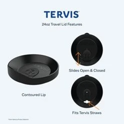 Tervis Vintage Mermaid Collage Tumbler With Wrap And Navy Lid 24oz, Clear -Peugeot Shop 31v0y7GncjL 7