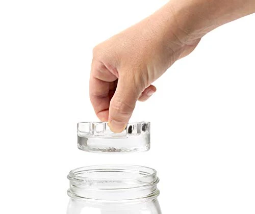 Mason Jar Fermentation Kit | Wide Mouth Jar Lacto-Fermentation Pickling Kit |Includes 4 Fermentation Lids, 4 Fermentation Glass Weights, Bamboo Sauerkraut Tamper, & Wet Erase Glass Marker 4 Mason Jar Fermentation Kit | Wide Mouth Jar Lacto-Fermentation Pickling Kit |Includes 4 Fermentation Lids, 4 Fermentation Glass Weights, Bamboo Sauerkraut Tamper, & Wet Erase Glass Marker - Image 4