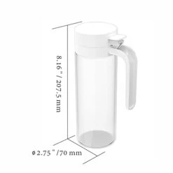 Olive Oil Dispenser Bottle, Condiment Container With Dripless Spout, Borosilicate Glass - One Hand Operation, Recycle Vent To Avoid Mess, Mother's Day Gift For Mom Grandma, 550ml(19.5oz) -Peugeot Shop 31vVywhp1WL