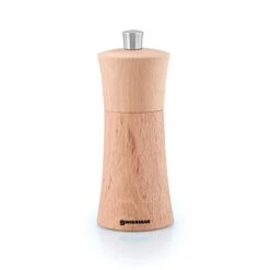 Torre Natural Beechwood Salt Mill, 15cm/6",