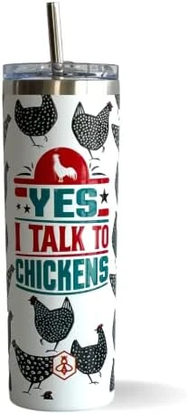 Chicken Gifts For Chicken Lovers Chickens Travel Coffee Mug W/Slider Lid | 20oz Spill Proof Insulated Coffee Tumbler | Chicken Mug | Great Gift For Birthday Or Christmas 9 Chicken Gifts For Chicken Lovers Chickens Travel Coffee Mug W/Slider Lid | 20oz Spill Proof Insulated Coffee Tumbler | Chicken Mug | Great Gift For Birthday Or Christmas - Image 9