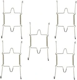 Lot5 6-Inch Small Invisible Plate Wire Hanger Wall Holders With Protective Rubber Cover For 5" To 7" Decorative Tray -Peugeot Shop 31vrg7XRBmL. AC