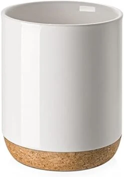 DOWAN Utensil Holder For Kitchen Counter, 7.5 Inches White Cooking Utensil Holder With Thicken Recycled Wooden Cork Mat, DIY Gifts For Moms And Grandma, Kitchen Decor, 14 DOWAN Utensil Holder For Kitchen Counter, 7.5 Inches White Cooking Utensil Holder With Thicken Recycled Wooden Cork Mat, DIY Gifts For Moms And Grandma, Kitchen Decor, -Peugeot Shop 31vzUyVQAnL. AC