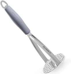 Heavy Duty Stainless Steel Potato Masher, Professional Integrated Masher Kitchen Tool & Food Masher/ Potato Smasher With Silicone Handle, Perfect For Bean, Vegetable, Fruits, Avocado, Meat -Peugeot Shop 31w0Ziy8CdL. AC
