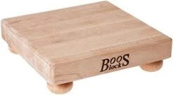 Lock B12S Maple Wood Edge Grain Cutting Board With Feet, 12 Inches Square, 1.5 Inches Thick -Peugeot Shop 31wWNprjgOS. AC