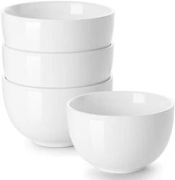5.8" Deep Soup Bowls & Cereal Bowls - 30 Ounces Large Bowls Set Of 4 For Kitchen - White Ceramic Bowls For Cereal, Soup, Oatmeal, Salad, Ramen, Noodle, Rice - Dishwasher & Oven Safe 15 5.8" Deep Soup Bowls & Cereal Bowls - 30 Ounces Large Bowls Set Of 4 For Kitchen - White Ceramic Bowls For Cereal, Soup, Oatmeal, Salad, Ramen, Noodle, Rice - Dishwasher & Oven Safe -Peugeot Shop 31wdQcs mAL. AC