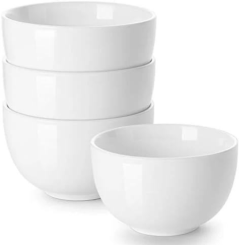 5.8" Deep Soup Bowls & Cereal Bowls - 30 Ounces Large Bowls Set Of 4 For Kitchen - White Ceramic Bowls For Cereal, Soup, Oatmeal, Salad, Ramen, Noodle, Rice - Dishwasher & Oven Safe 8 5.8" Deep Soup Bowls & Cereal Bowls - 30 Ounces Large Bowls Set Of 4 For Kitchen - White Ceramic Bowls For Cereal, Soup, Oatmeal, Salad, Ramen, Noodle, Rice - Dishwasher & Oven Safe - Image 8