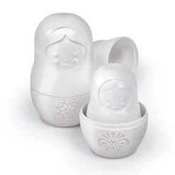Matryoshka Measuring Cups, Set Of 6, White -Peugeot Shop 31wk4pNWoDL