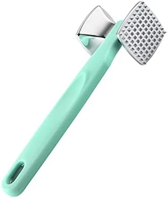 Spring Chef Meat Tenderizer, Heavy Duty Hammer Mallet Tool Chicken, Beef And Steak Pounder; Commercial Quality & Solid Construction, Dual Sided With Smooth & Textured Surface, Soft Grip Handle, Black 8 Spring Chef Meat Tenderizer, Heavy Duty Hammer Mallet Tool Chicken, Beef And Steak Pounder; Commercial Quality & Solid Construction, Dual Sided With Smooth & Textured Surface, Soft Grip Handle, Black - Image 8