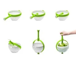 Colander Salad Spinner Fruit Salad Rotator Kitchen Vegetable Washing Filter Basket Vegetable Rotating Drain Basket