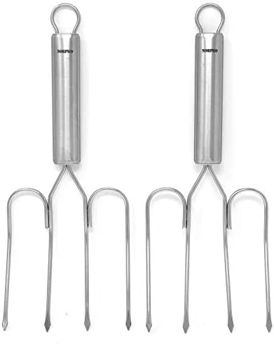 2-Piece Stainless Steel Turkey Lifter Tenderizer 5 2-Piece Stainless Steel Turkey Lifter Tenderizer - Image 5