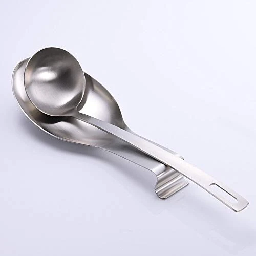 Stainless Steel Spoon Rest,spoon Holder For Stove Top,Utensil Spoon Rest For Kitchen Counter,Brushed Finish, Countertop Heavy Duty,Dishwasher Safe 3.8 X 9.4 Inch (Silver Color 1PC) 4 Stainless Steel Spoon Rest,spoon Holder For Stove Top,Utensil Spoon Rest For Kitchen Counter,Brushed Finish, Countertop Heavy Duty,Dishwasher Safe 3.8 X 9.4 Inch (Silver Color 1PC) - Image 4