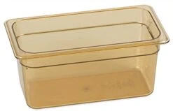 3086213 StorPlus High-Heat Third-Size Food Pan, 5.7 Qt. Capacity, 12-3/4 X 7 X 6", Amber (Case Of 6) -Peugeot Shop 31xOfJhgubS