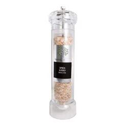 Terramezzo Tall Acrylic Premium Grinder - Himalayan Pink Salt 13.2oz - Refillable