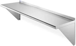 NSF 16 Gauge Stainless Steel 18" X 48" Kitchen Wall Mount Shelf Commercial Restaurant Bar W/ Backsplash -Peugeot Shop 31xf8TO0aOL. AC