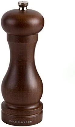 Cole & Mason 12.5-inch Forest Capstan Pepper Mill - Adjustable Pepper Grinder - Refillable Spice Tools - Hand Wash Kitchen Tools - Beech Wood -Peugeot Shop 31yDTyHb6XL. AC