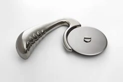 Pizza Cutter Wheel By Midnight Slice - Stainless Steel Food Slicer For Pizzas And More With Ergonomic Handle And Sharp Cutting Surface For Clean Cuts