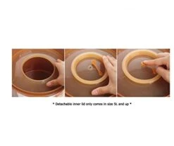 E-Jen Premium Kimchi, Sauerkraut Container Probiotic Fermentation With Inner Vacuum Lid Round (1.3 Gal/ 5L) -Peugeot Shop 31yNIoWiAgL