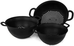 Colanders 3pk (Assorted 3pk, Black) 18 Colanders 3pk (Assorted 3pk, Black) -Peugeot Shop 31yf19uchS. AC