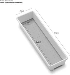 Madesmart Plastic Multipurpose Storage Organizer Bin For Drawers, Low-Profile Storage Bin Drawer Organizer, White 12 Madesmart Plastic Multipurpose Storage Organizer Bin For Drawers, Low-Profile Storage Bin Drawer Organizer, White -Peugeot Shop 31z490wkaYL