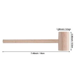 16 PCS Wooden Crab Mallets Natural Hardwood Lobster Hammers -Peugeot Shop 31zDfo23WZL