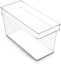 | Plastic Storage Bins, Deep Large | THE HANDLER COLLECTION | Multipurpose Organizer Bins | Kitchen Pantry Organizers And Storage | Clear Containers For Organizing Home | Freezer Organizer -Peugeot Shop 31zHn7mkx8S. AC